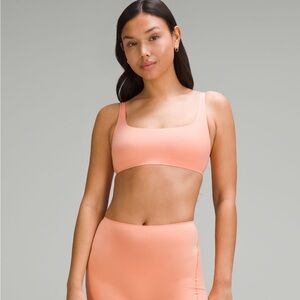 Lululemon Wundermost Scoop Neck Bralette - Size 8 in Coral Kiss